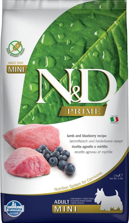 Farmina Canine Adult Mini Agnello e Mirtillo (2,5 kg) (Adulto, 2.50 pz., 2500 g)