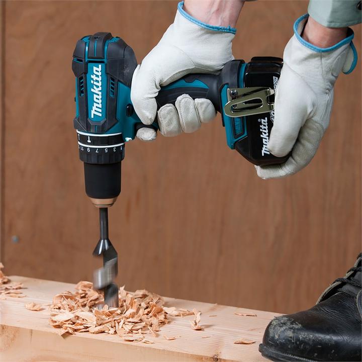 Actual product image Makita DHP482RTJ 18V 2x rechargeable battery-powered impact drill (Rechargeable battery operated)