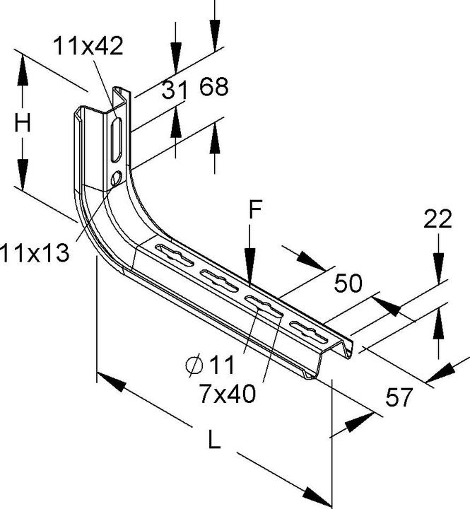 Actual product image Niedax Suspension TKS 100 (0.16 m)