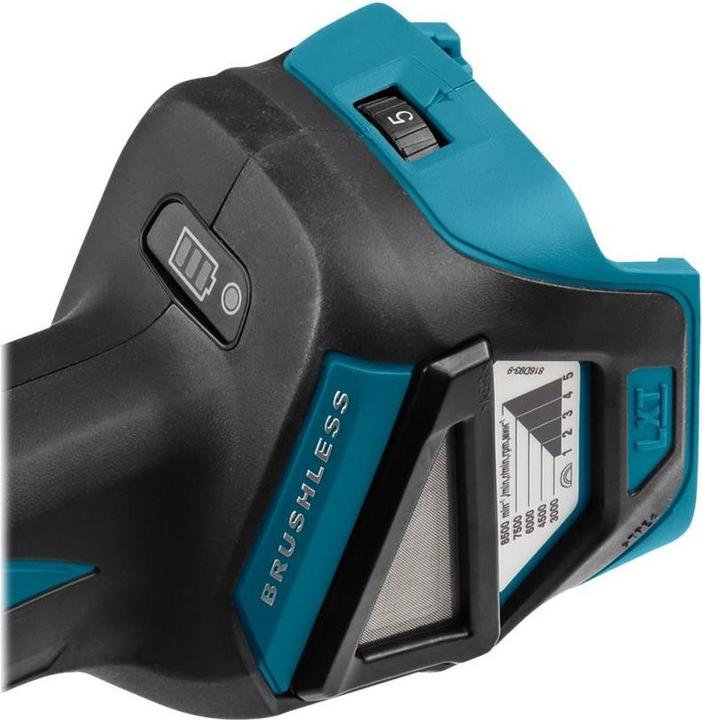 Actual product image Makita DGA517ZJ Battery angle grinder in Makpac (125 mm)