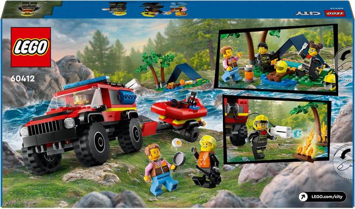Actual product image LEGO All-terrain fire engine with rescue boat (60412, LEGO City)
