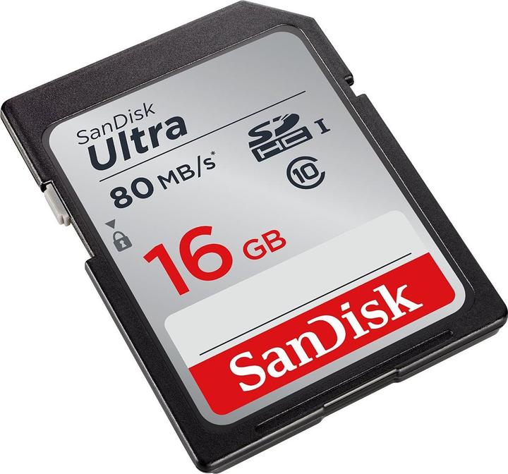 Image du produit SanDisk Ultra U1 (16 Go, SDHC, U1, UHS-I)
