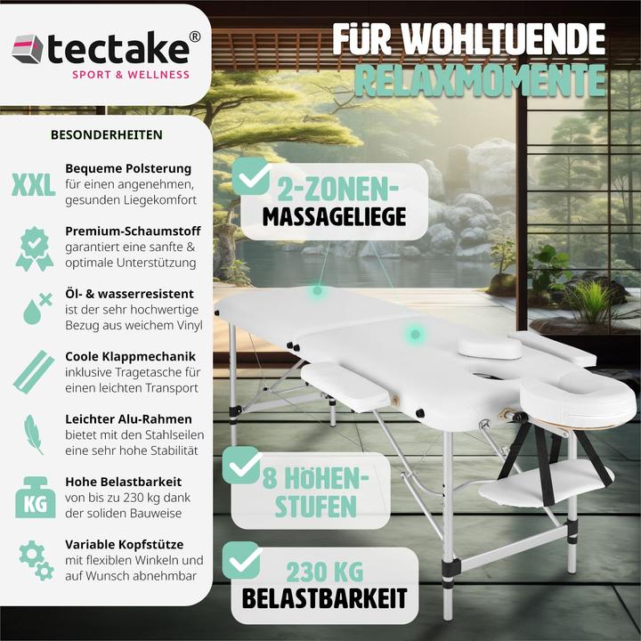 Image du produit tectake Table de massage 2 zones