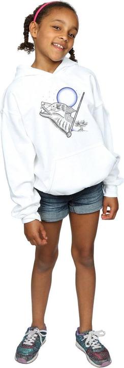 Actual product image Girls Werewolf Line Art Hoodie (152, 158)