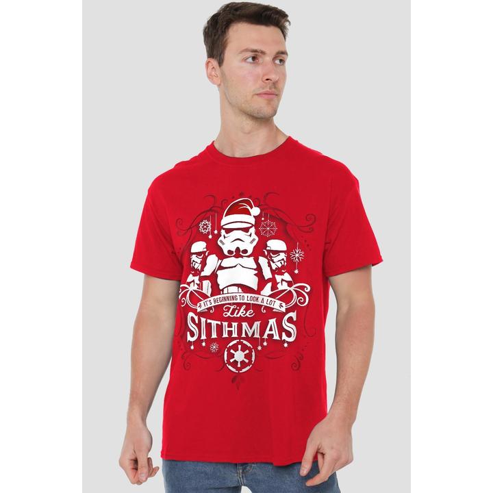 Actual product image Star Wars Mens Beginning To Look A Lot Like Sithmus Christmas T-Shirt (L)
