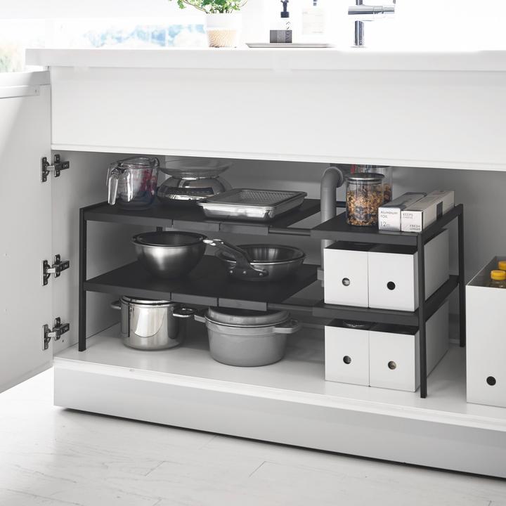 Image du produit Yamazaki Étagère extensible à 2 niveaux TOWER