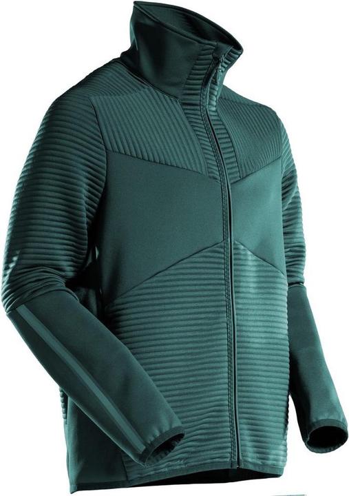 Actual product image Mascot Fleece pullover w. zip, forest green, size L (L)