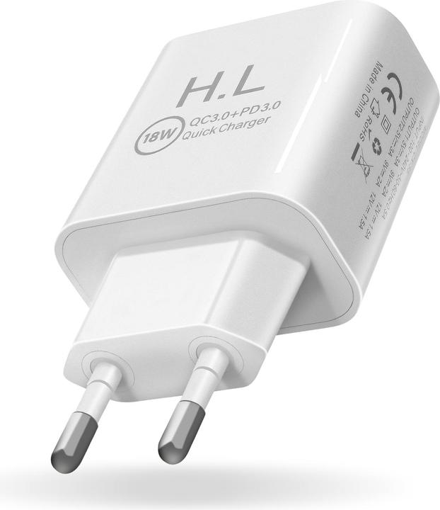 Produktbild Avizar Netzteil, 3A USB-C + USB Wand-Ladegerät (18 W)