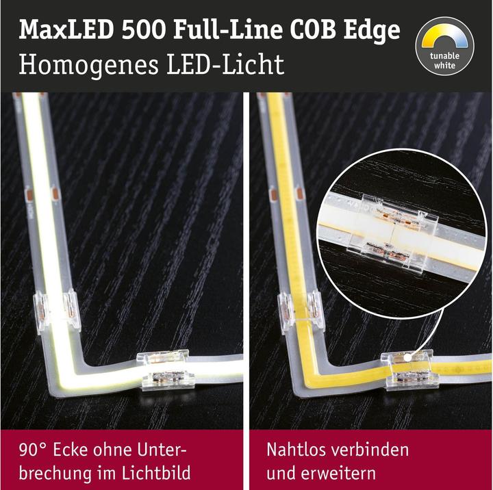 Actual product image Paulmann MaxLED 500 Full-Line COB Stripe corner (White, 3 cm, Indoor)