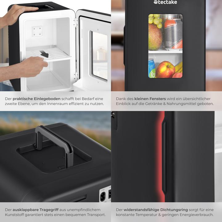 Produktbild tectake Tragbarer Mini-Kühlschrank (14 l)