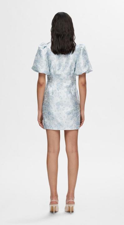 Produktbild Selected Femme Geblümtes Jacquard Minikleid (36)