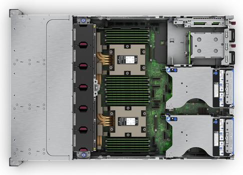 Actual product image HPE ProLiant DL385 Gen11, 3 GHz, 9124, 32 GB, DDR5-SDRAM, 1000 W, Rack (2U) (Amd Epyc 9124, 32 GB, Rack Server)