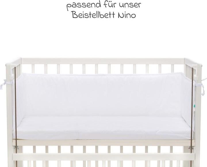 Image du produit Fillikid Nid d'ange & tour de lit Nid pour lit d'appoint Nino 175 cm - Blanc