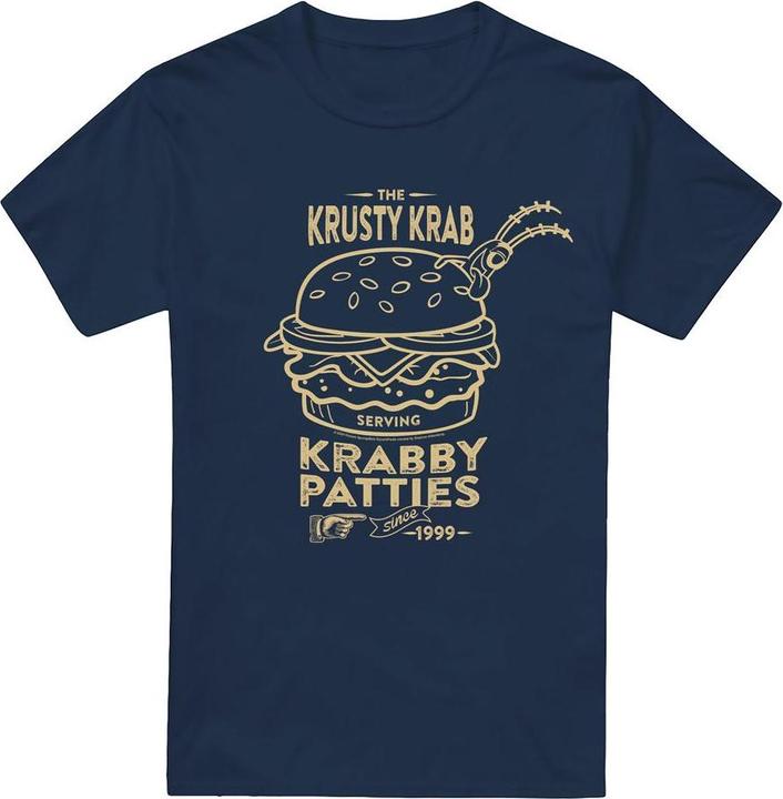 Actual product image Spongebob Squarepants Mens The Krusty Krab Shock Mono T-Shirt (S)