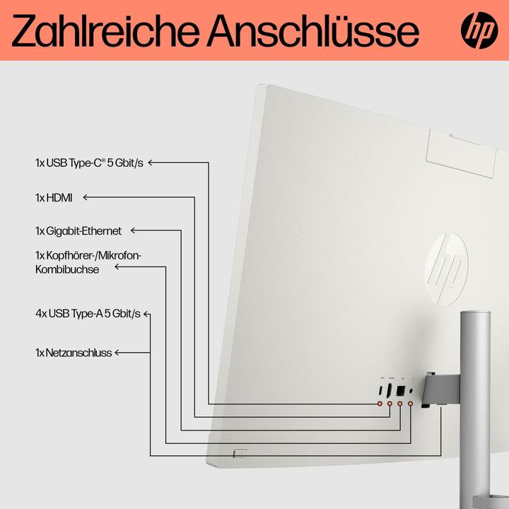 Produktbild HP 23,8" FHD IPS All-in-One R5-7520U 8GB/512GB SSD Win11 24-cr0400ng (AMD Ryzen 5 7520U, 8 GB, 512 GB)