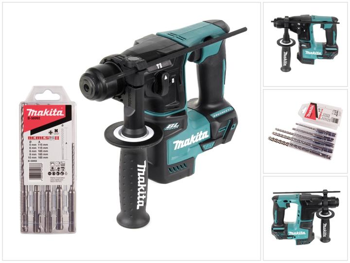 Image du produit Makita DHR 171 Z Marteau perforateur sans fil 18 V 1,2 J SDS plus Brushless + 5 pces. de forets - sans (Fonctionnement sur batterie)