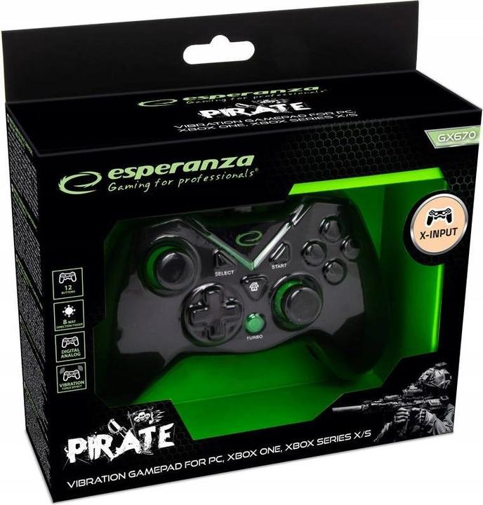 Image du produit Esperanza EGG114K žaidimų pultelis kompiuteris (Xbox Series X, Xbox Series S, PC, Xbox One S)