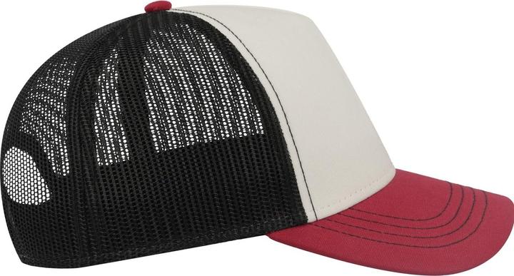 Actual product image Atlantis Unisex Adult Rapper 5 Panel Canvas Recycled Trucker Cap (One size)