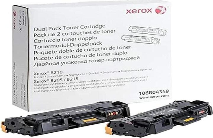 Actual product image Xerox 106R04349 Toner Double Pack 3.000 pages PU=2 Black B 205 (FC)