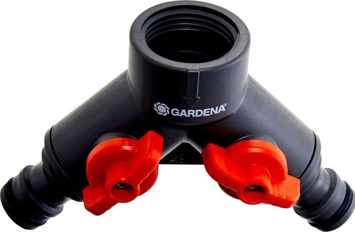 Actual product image Gardena Two-way valve (Tap adaptor, Multi-coupling, 13 mm)
