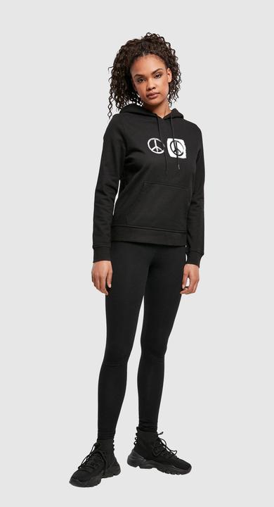 Actual product image Merchcode Ladies Peace - Double Peace Black Basic Hoody - 161625 (M)