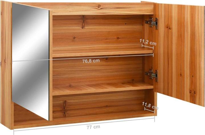 Actual product image VidaXL Mirror cabinet (80 x 15 x 60 cm)