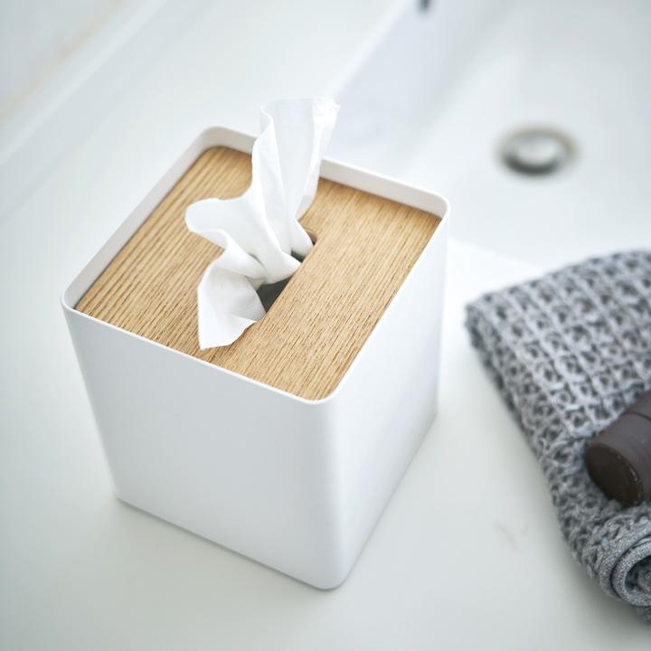 Actual product image Yamazaki Handkerchief box, square RIN