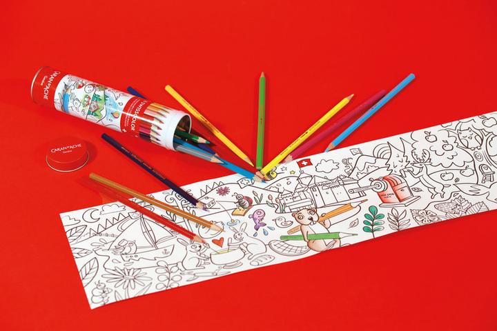 Actual product image Caran d'Ache Swisscolor Metalldose Farbstifte (Multicoloured, 18 x)