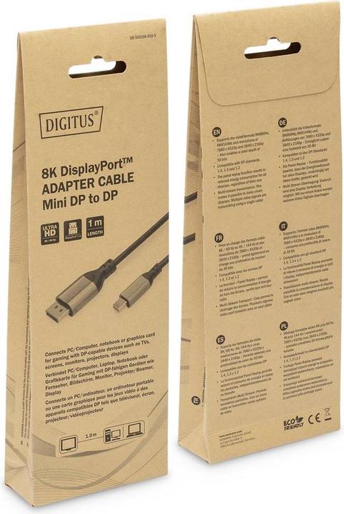 Actual product image Digitus Mini DisplayPort - DisplayPort (1 m, DisplayPort)