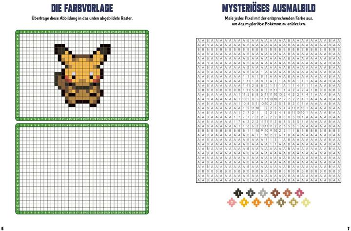 Immagine prodotto Libro di attività sui Pokémon: Il mio libro da colorare in pixel