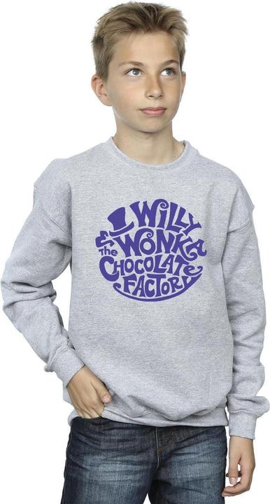 Produktbild Willy Wonka & the Chocolate Factory Typed Logo Sweatshirt Jungen (104)