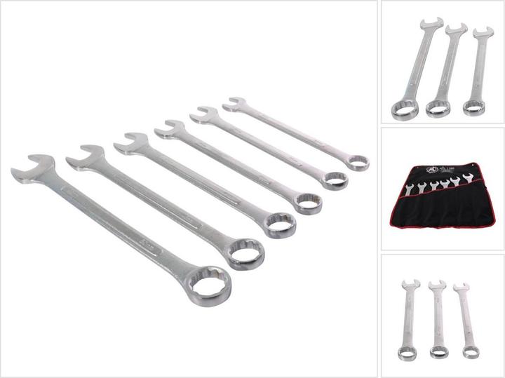 Immagine prodotto BGS Set di tenditori combinati | XXL | 34 - 50 mm | 6 pezzi. (50 mm, 41 mm, 34 mm, 46 mm, 38 mm, 36 mm)