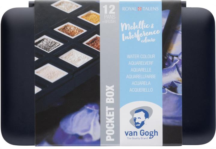 Produktbild Van Gogh Aquarell Pocketbox Metallic 12 (Mehrfarbig)