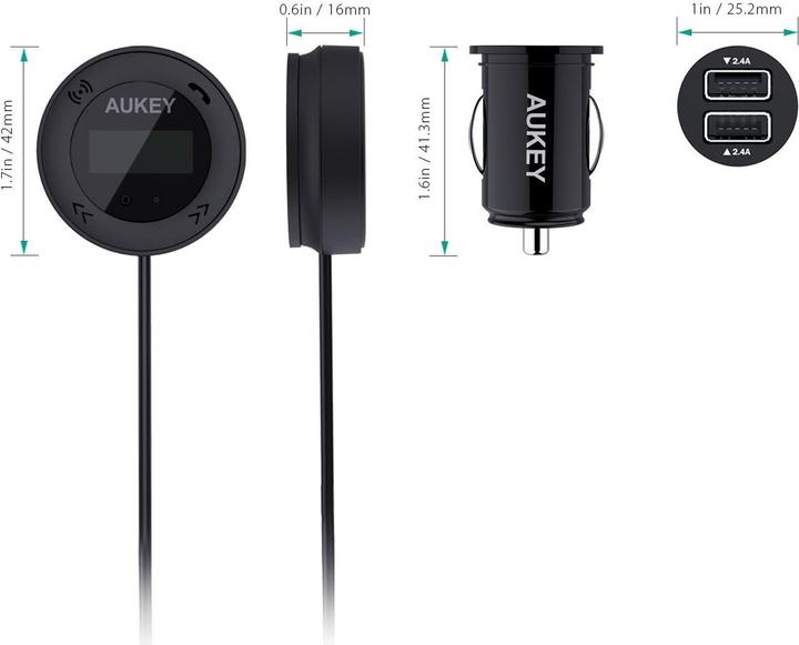Produktbild Aukey BT-F4 Wireless FM Transmitter and Receiver