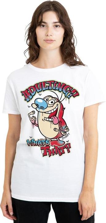 Image du produit Ren & Stimpy - T-shirt ADULTING WHATS THAT? - Adulte (L)