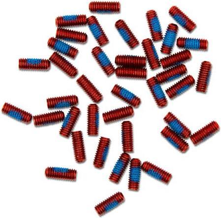 Crankbrothers Stamp/Mallet/5050/Double Shot 3 Pin Kit, 8mm (VE/40), red