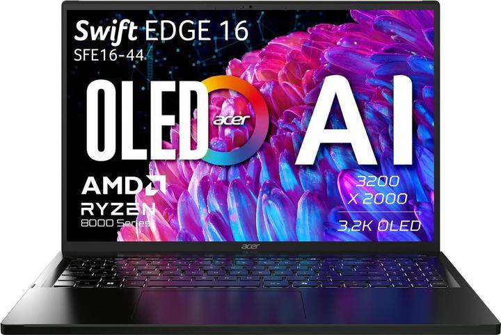 Produktbild Acer Swift Edge 16 OLED (16", AMD Ryzen 5 8640U, 16 GB, 512 GB, DE)