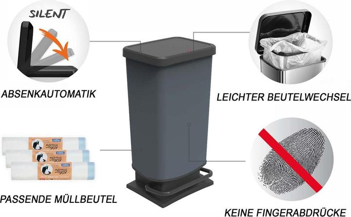 Actual product image Rotho Pedal bin 40 l PASO (40 l)