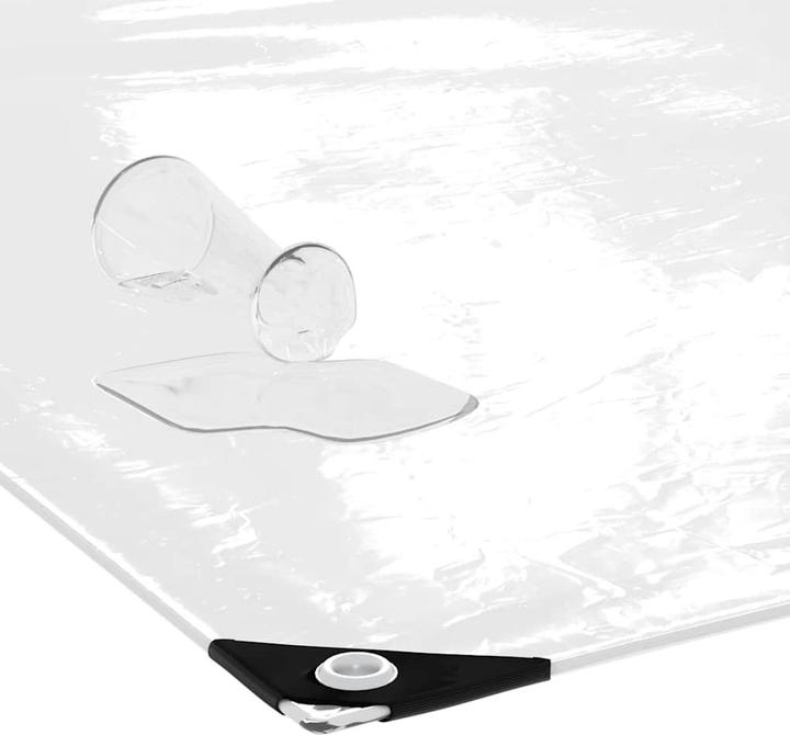 Image du produit VidaXL Bâche transparente avec oeillets 6x8 m PVC Bâche transparente (600 x 800 cm)