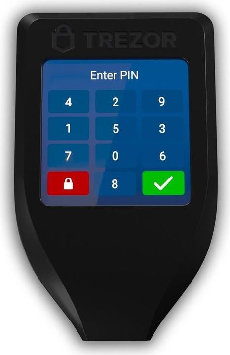 Immagine prodotto SatoshiLabs Trezor Modello T (Bitcoin, Bitcoin Cash, Bitcoin oro, Dash, Digibito, Dogecoin, Ether, Ethereum Classic, Komodo, Litecoin, TRON, Zcash, Ordinanza, Lione, Qtum)