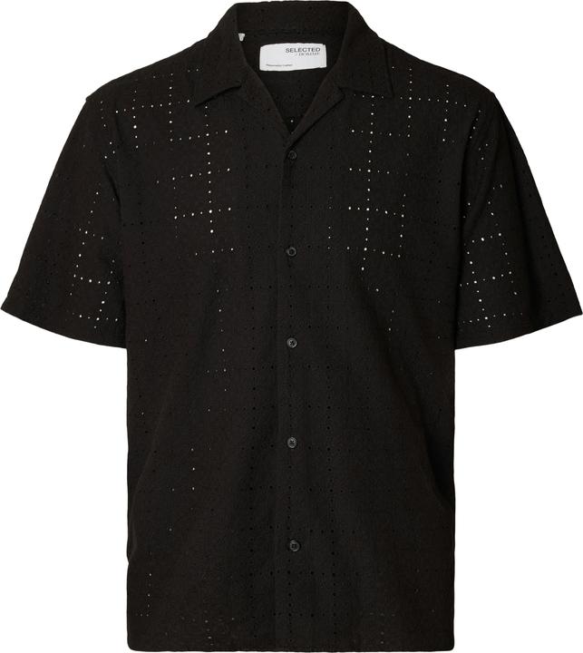 Actual product image Selected Homme Broderie Anglaise short-sleeved shirt (XL)