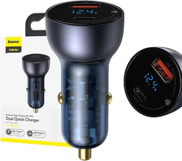 Actual product image Baseus 65W Dual Quick Charger