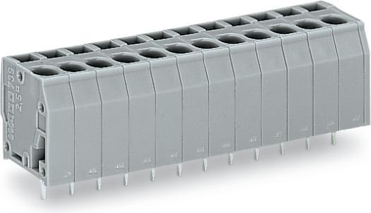 Wago 739-115 Terminal strip 15-pole grey 0.08-2.5qmm RM5mm