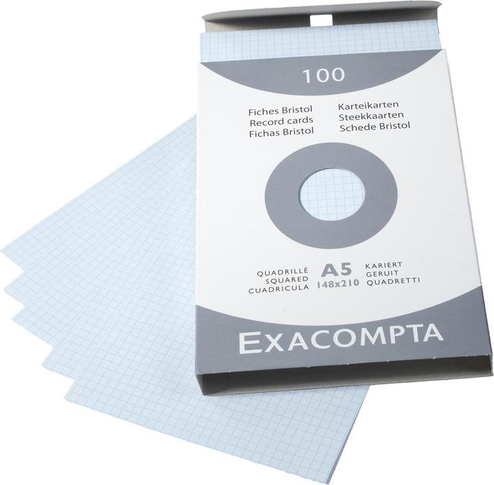 Actual product image Exacompta Index cards (A4, 205 g/m², 100 x)