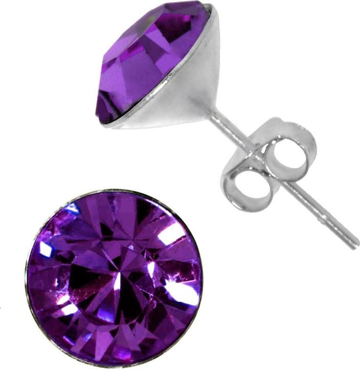 Bijouteria Ohrstecker (Silber 925, Kristall)