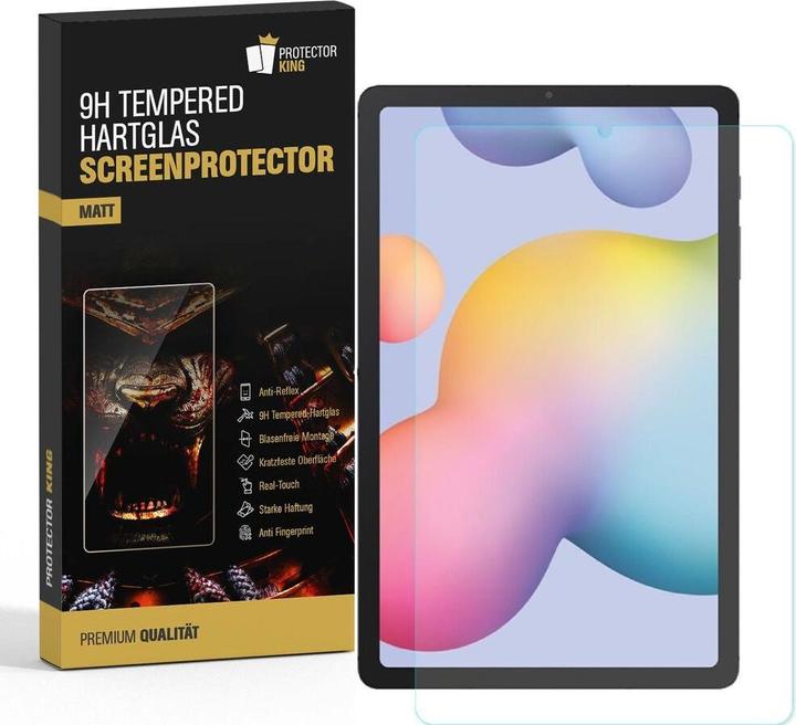 Actual product image Protectorking 1x Genuine tempered 9H armoured glass, matt anti-reflective (1 Piece, Galaxy Tab S6 Lite)