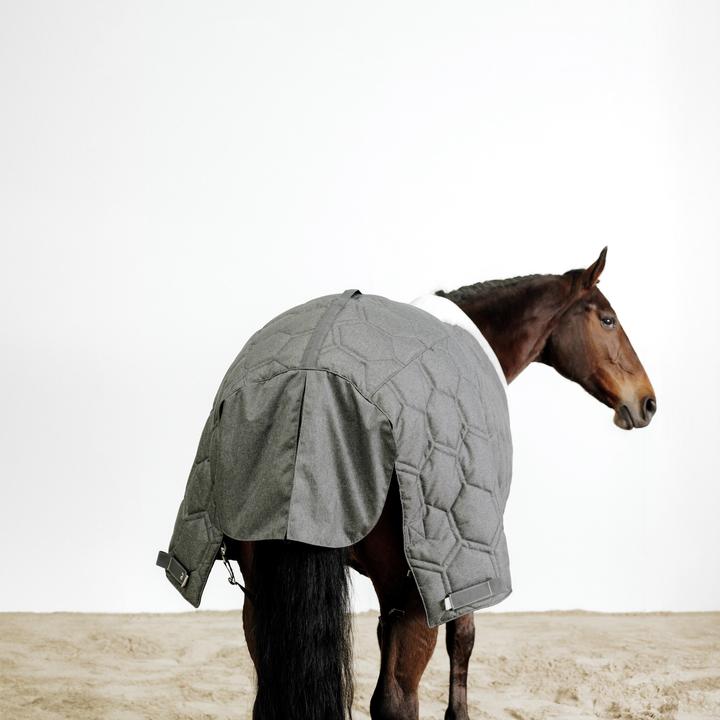 Image du produit Fouganza Couverture d'écurie Combo cheval/poney - 400 gris foncé (165 cm)