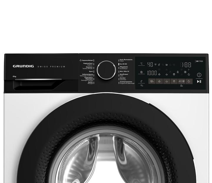 Image du produit Grundig Lave-linge WM5100, 8kg, A-10%, blanc (8 kg)