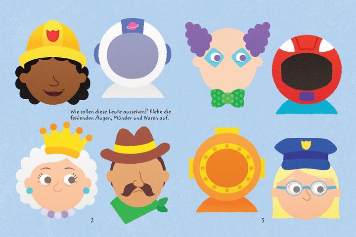Image du produit Usborne Minis - Livre de création d'autocollants : Visages amusants