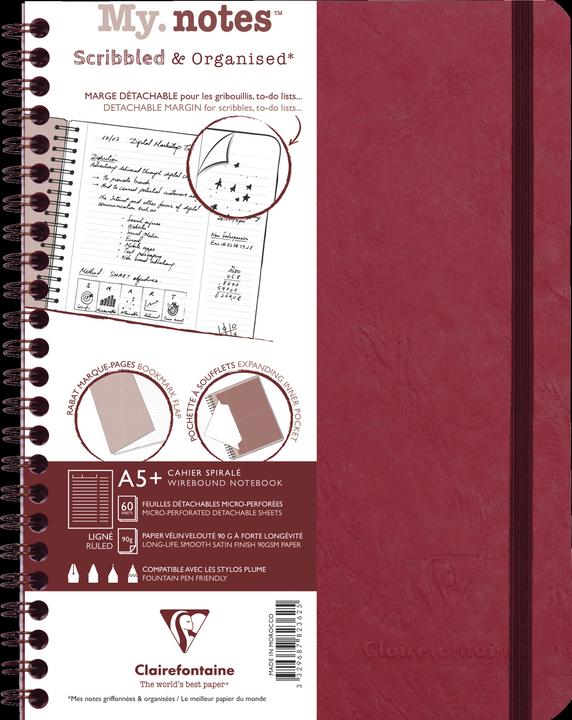 Produktbild Clairefontaine AGE BAG My. Notes Heft (A5, Speziallineatur, Harter Einband)